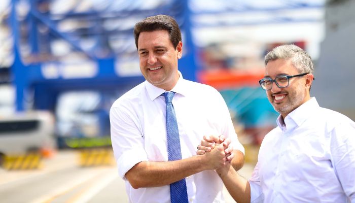  Ratinho Junior busca parcerias com a gigante portuária MSC 